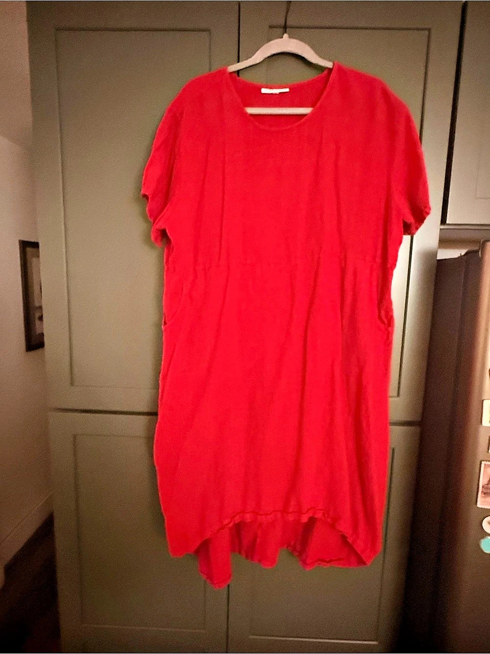 bryn Walker Linen Maxi Dress in Red